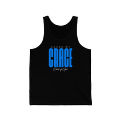 Saved by Grace Men's Jersey Tank
