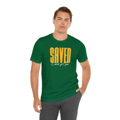 Saved Child of God Men's Jersey Short Sleeve Tee