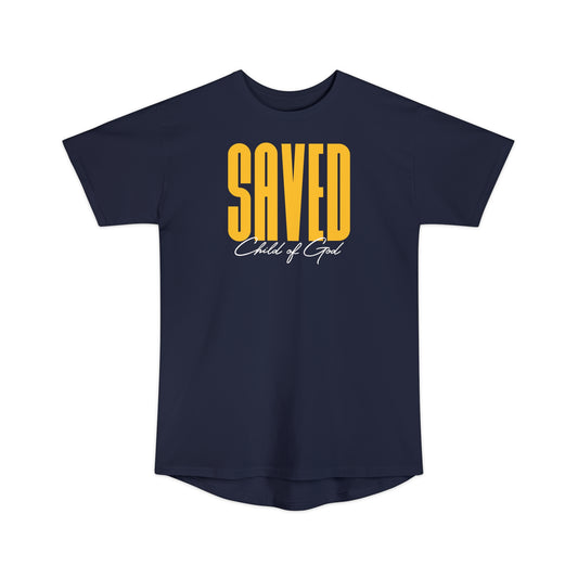 Saved Child of God Unisex Long Body Urban Tee