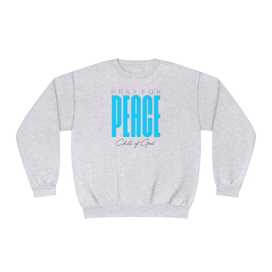 Beten Sie für den Frieden NuBlend®-Sweatshirt mit Rundhalsausschnitt für Herren