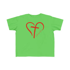 Heart and Cross Toddler's Fine Jersey Tee