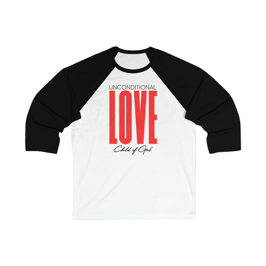 Unconditional Love Men's 3/4 Sleeve Baseball Tee