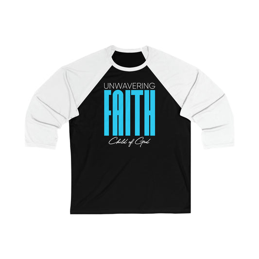 Unwavering Faith Men's 3/4 Sleeve Baseball Tee