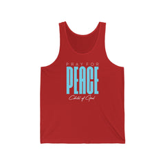 Pray for Peace Men's Jersey Tank