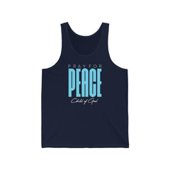 Pray for Peace Men's Jersey Tank