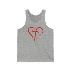Heart and Cross Men's Jersey Tank
