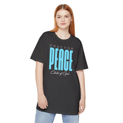Pray for Peace Unisex Long Body Urban Tee