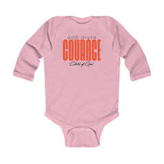 God Given Courage Infant Long Sleeve Bodysuit