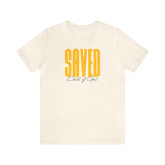 Saved Child of God Men's Jersey Short Sleeve Tee