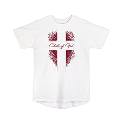 Shield and Cross Men's Long Body Urban Tee