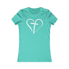 Heart and Cross Women's Favorite Tee