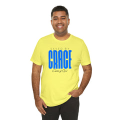Saved By Grace Men's Jersey Short Sleeve Tee