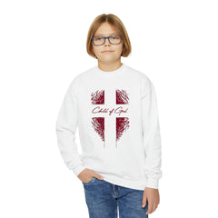 Shield and Cross Youth Crewneck Sweatshirt