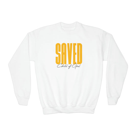 Saved Child of God Youth Crewneck Sweatshirt