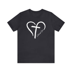 Heart and Cross Men's Jersey Short Sleeve Tee