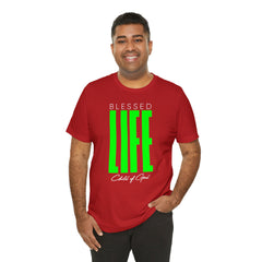 Blessed Life Men's Jersey Short Sleeve Tee