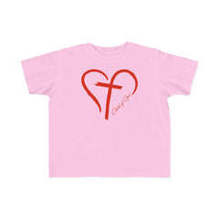 Heart and Cross Toddler's Fine Jersey Tee