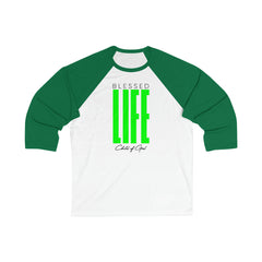Blessed Life Men's 3/4 Sleeve Baseball Tee