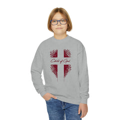 Shield and Cross Youth Crewneck Sweatshirt