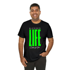 Blessed Life Men's Jersey Short Sleeve Tee
