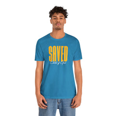 Saved Child of God Men's Jersey Short Sleeve Tee