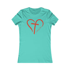 Heart and Cross Women's Favorite Tee