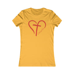 Heart and Cross Women's Favorite Tee
