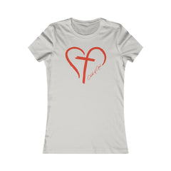 Heart and Cross Women's Favorite Tee