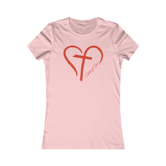 Heart and Cross Women's Favorite Tee