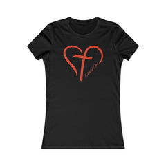 Heart and Cross Women's Favorite Tee