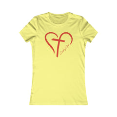 Heart and Cross Women's Favorite Tee