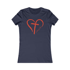Heart and Cross Women's Favorite Tee