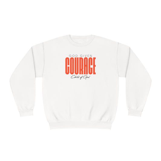 God Given Courage Men's NuBlend® Crewneck Sweatshirt