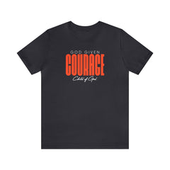 God Given Courage Men's Jersey Short Sleeve Tee