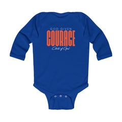 God Given Courage Infant Long Sleeve Bodysuit