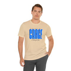 Saved By Grace Men's Jersey Short Sleeve Tee