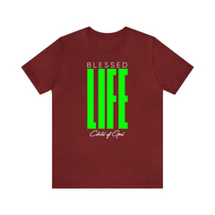 Blessed Life Men's Jersey Short Sleeve Tee