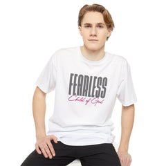 Camiseta urbana masculina destemida Filho de Deus de corpo longo