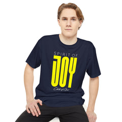 Camiseta urbana masculina de corpo longo Spirit of Joy