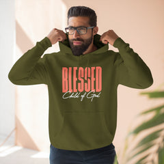 Blessed Child of God Men's Premium Pullover Hoodie