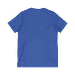 Camiseta masculina Heart and Cross de manga curta com decote em V