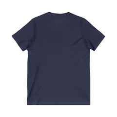 Camiseta masculina Heart and Cross de manga curta com decote em V