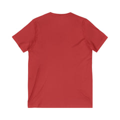 Camiseta masculina Heart and Cross de manga curta com decote em V