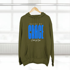 Saved by Grace Men's Premium Pullover Hoodie