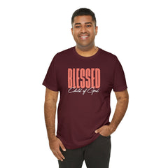 Blessed Child of God Men's Jersey Short Sleeve Tee