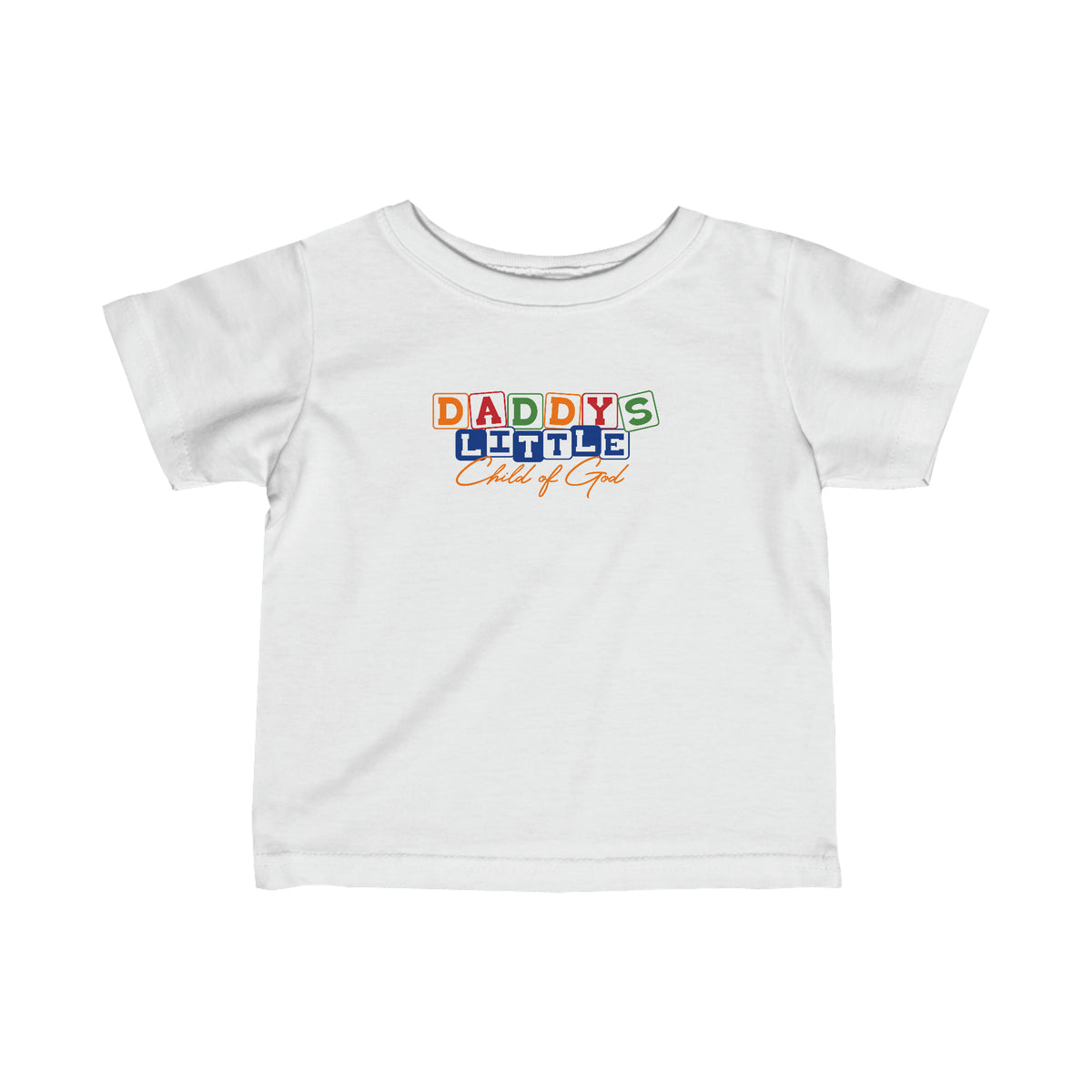 Daddy's Little Child of God Feinjersey-T-Shirt für Kleinkinder