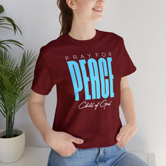 Pray for Peace Unisex Jersey Short Sleeve Tee