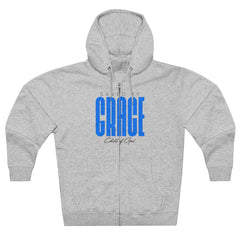 Saved by Grace Men's Premium Full Zip Hoodie