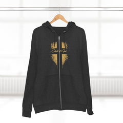 Shield and Cross Unisex Premium Full Zip Hoodie