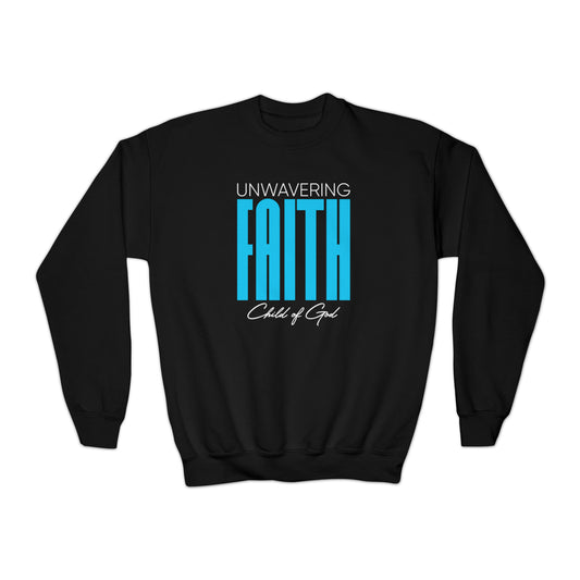 Unbeirrbarer Glaube Jugend-Sweatshirt mit Rundhalsausschnitt